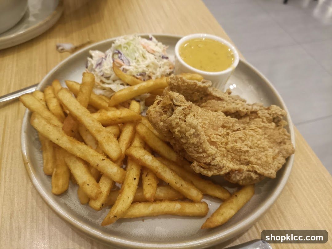 Fried Chicken and Fries Meal
