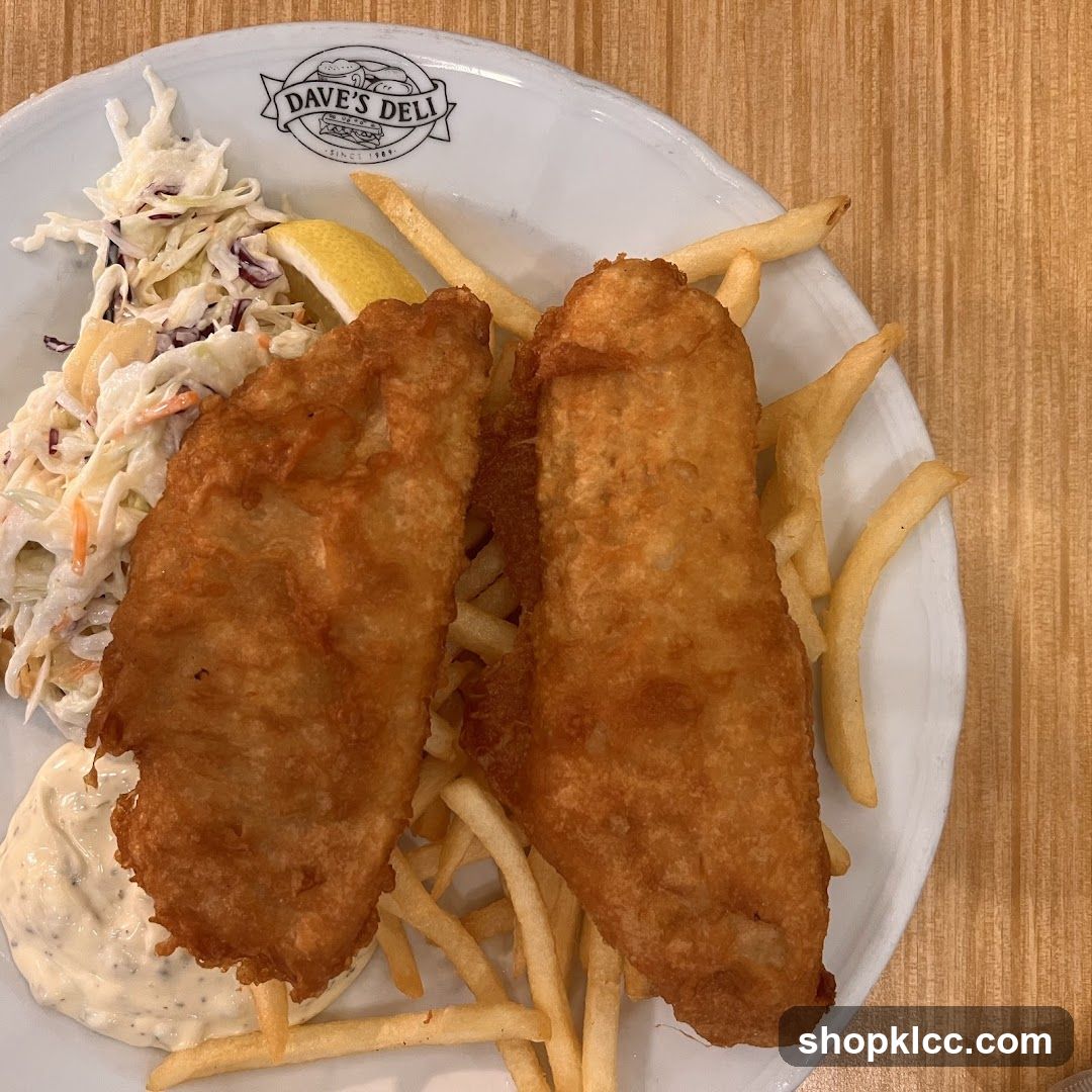 Fish and Chips with Coleslaw