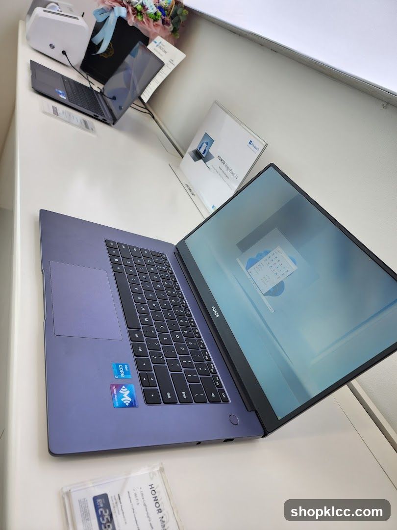 Laptop Display on Counter