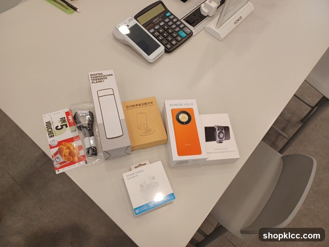 Product Display on Table