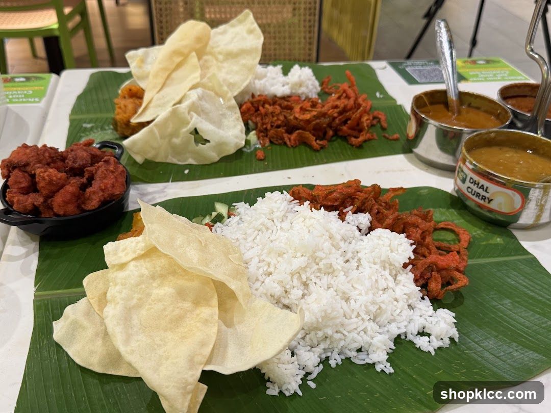 Banana Leaf Meal Spread