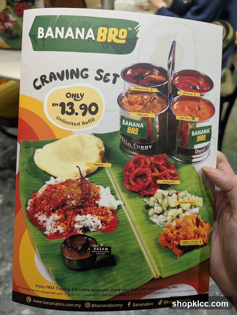 Banana Bro Craving Set Menu