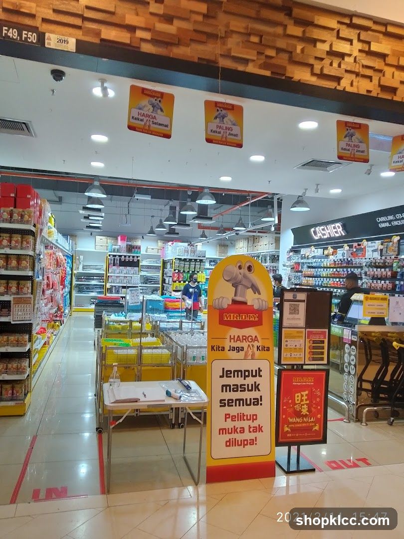 Supermarket Interior with Promotional Displays