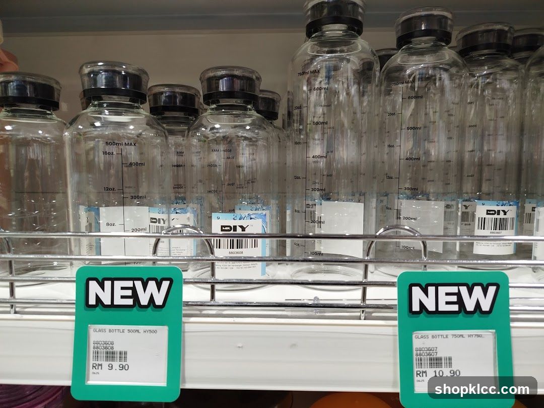 Glass Bottles Display