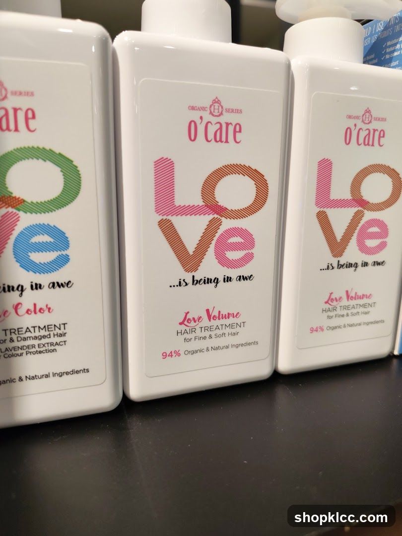 o'care Love Hair Treatment Bottles