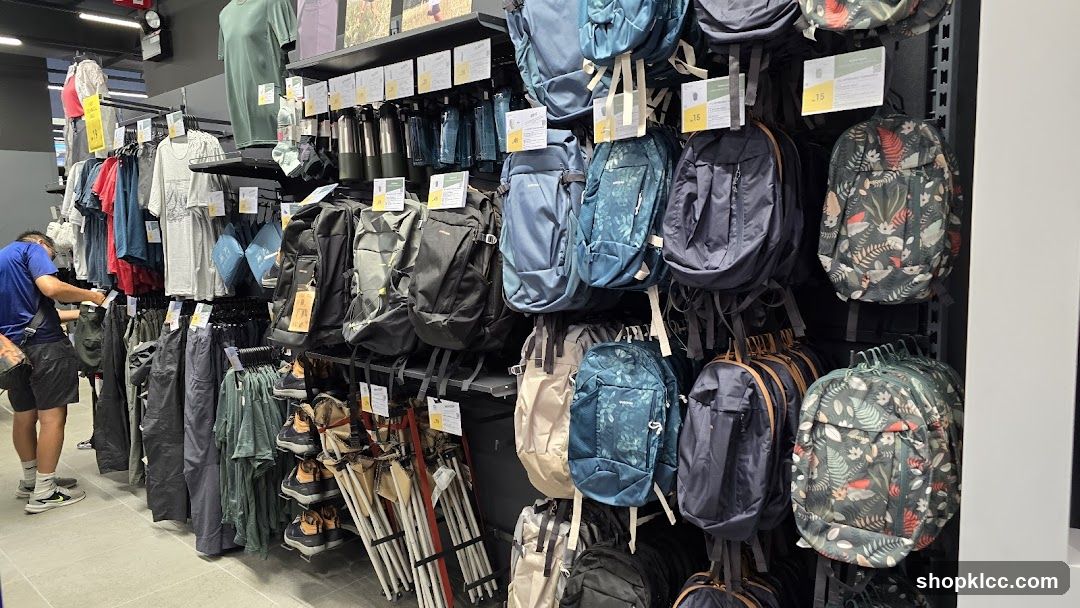 Backpack and Outdoor Gear Display