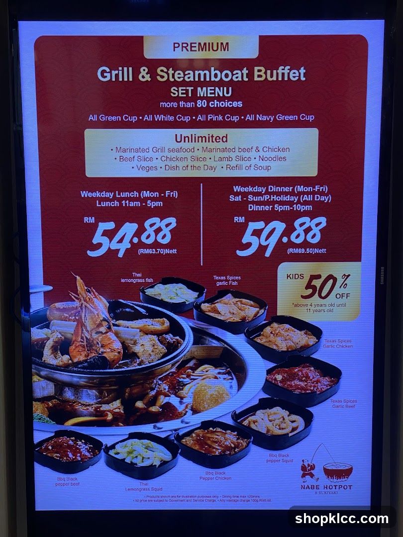 Grill & Steamboat Buffet Set Menu