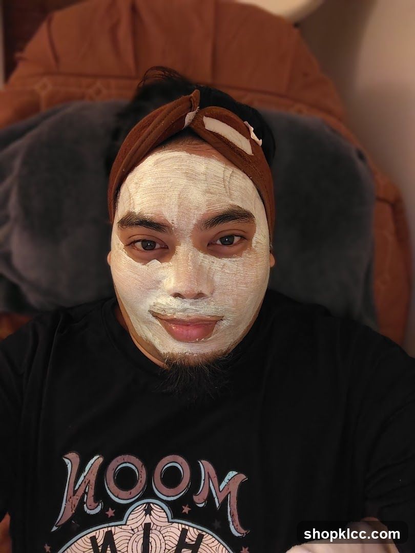 Person with face mask