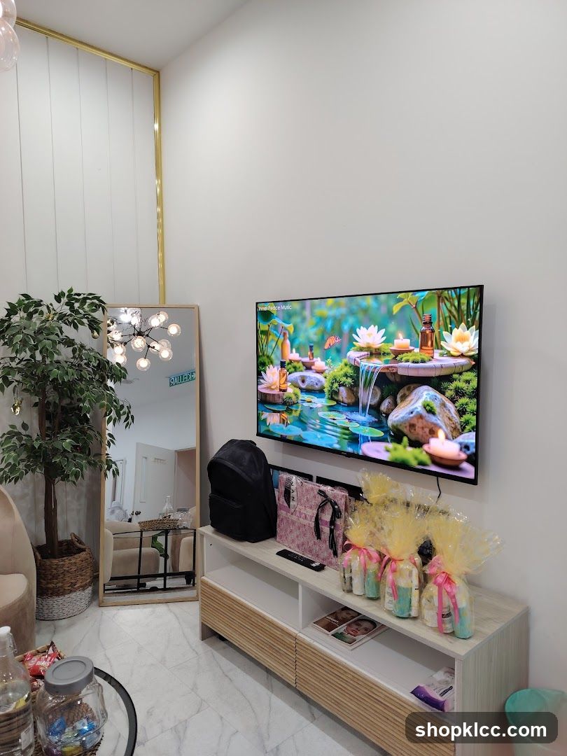 Living Room Interior with TV and Decor