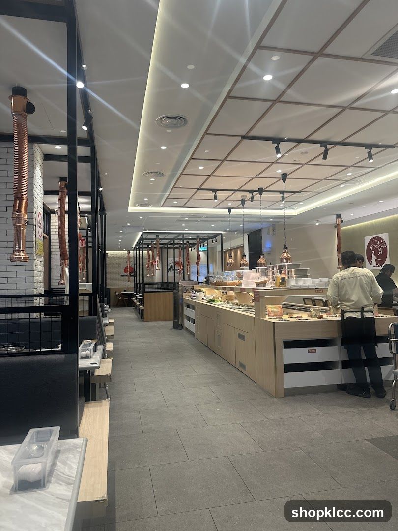 Restaurant Interior with Buffet and Dining Area