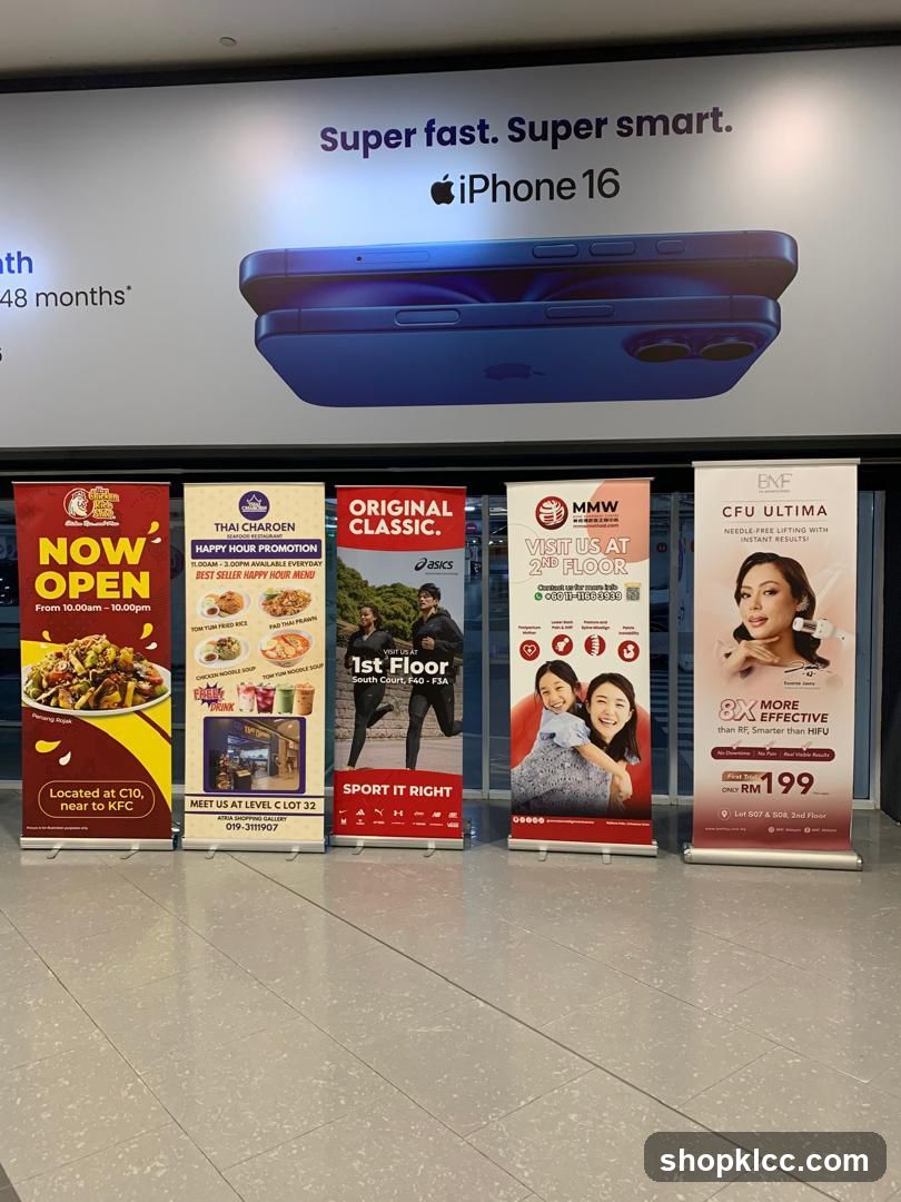 Shopping Mall Promotional Displays