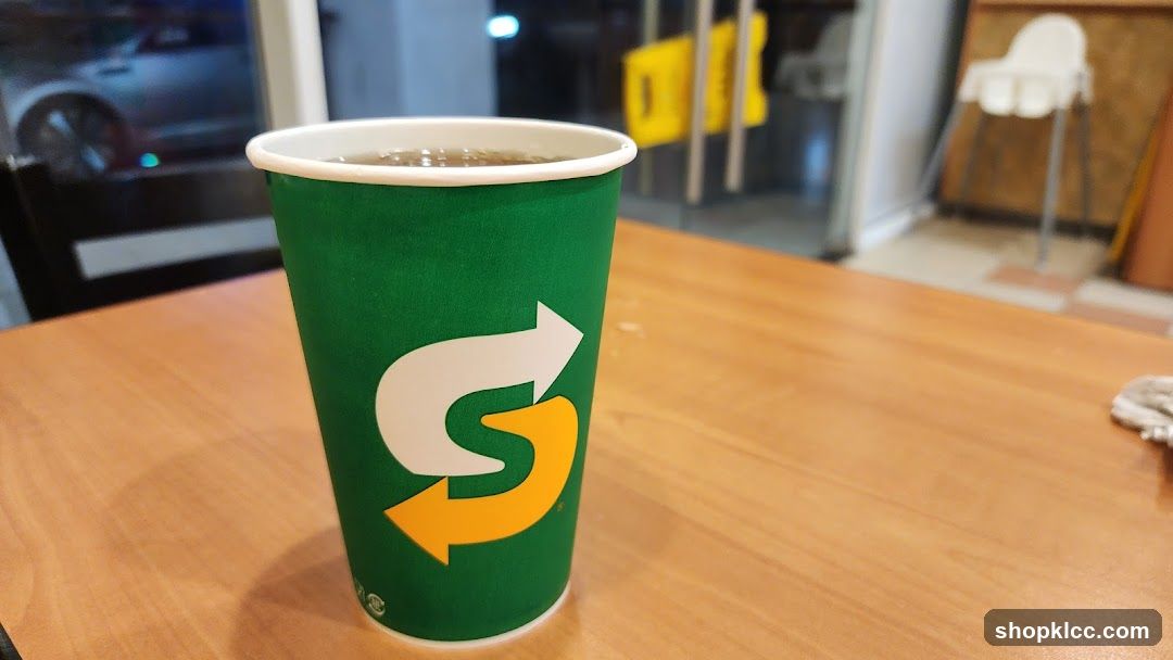 Subway Cup on Table