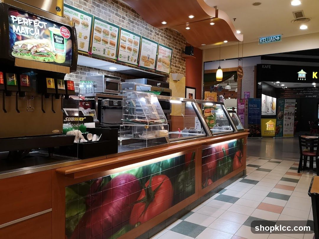 Subway Sandwich Counter Interior
