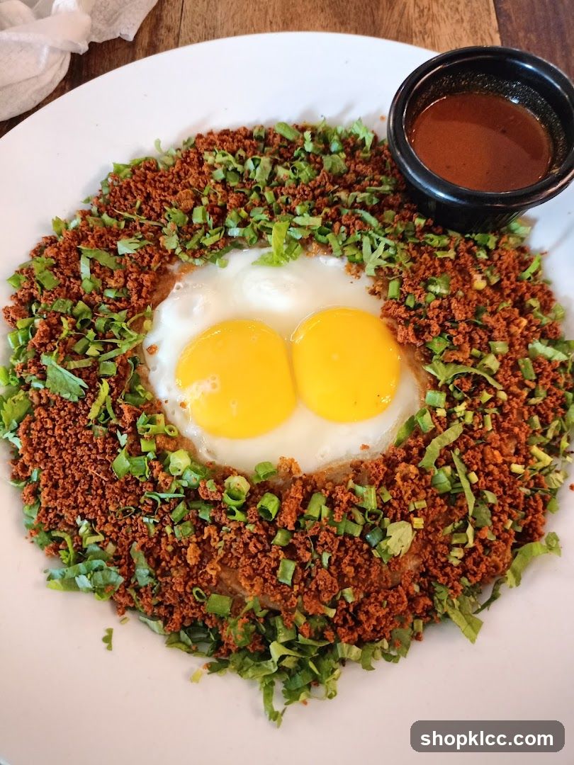 Egg on Rice Dish