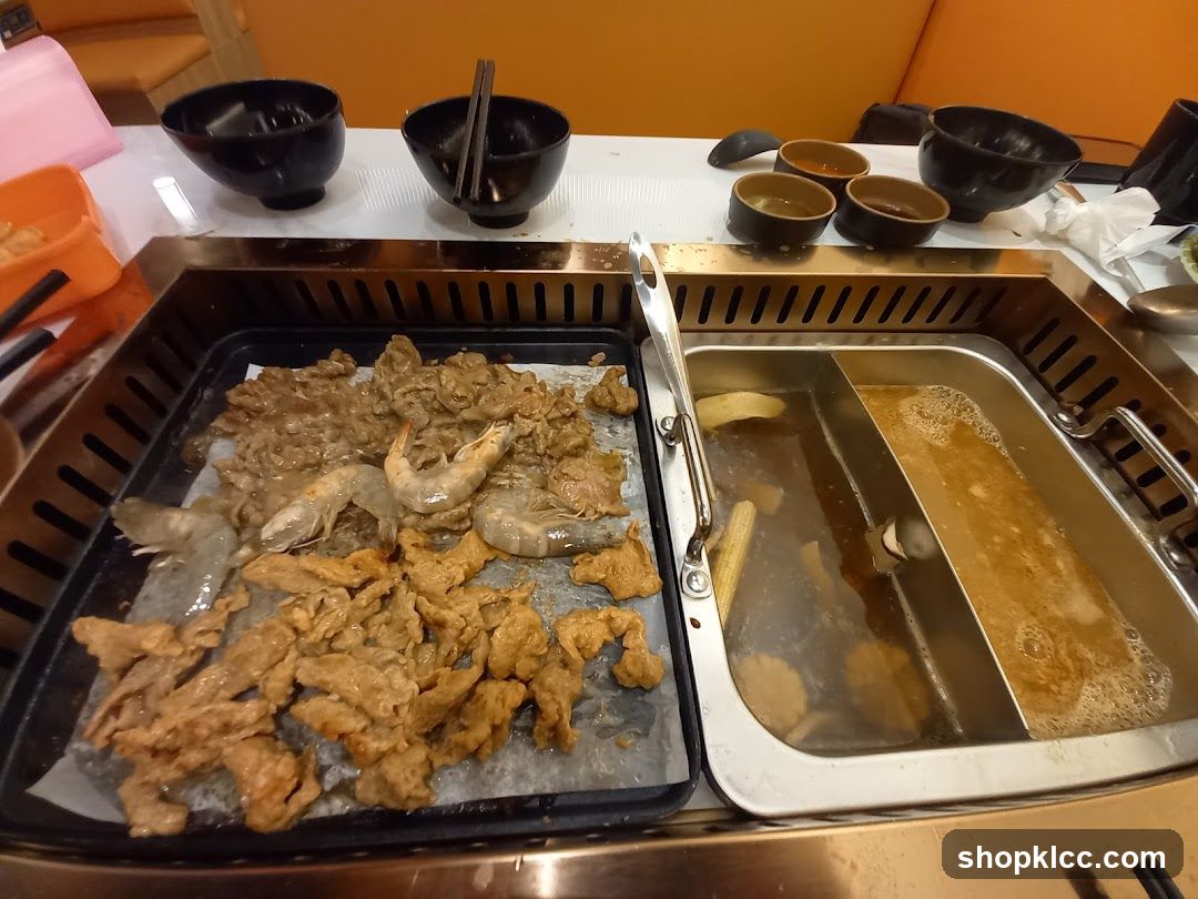 Hot Pot Dining Setup