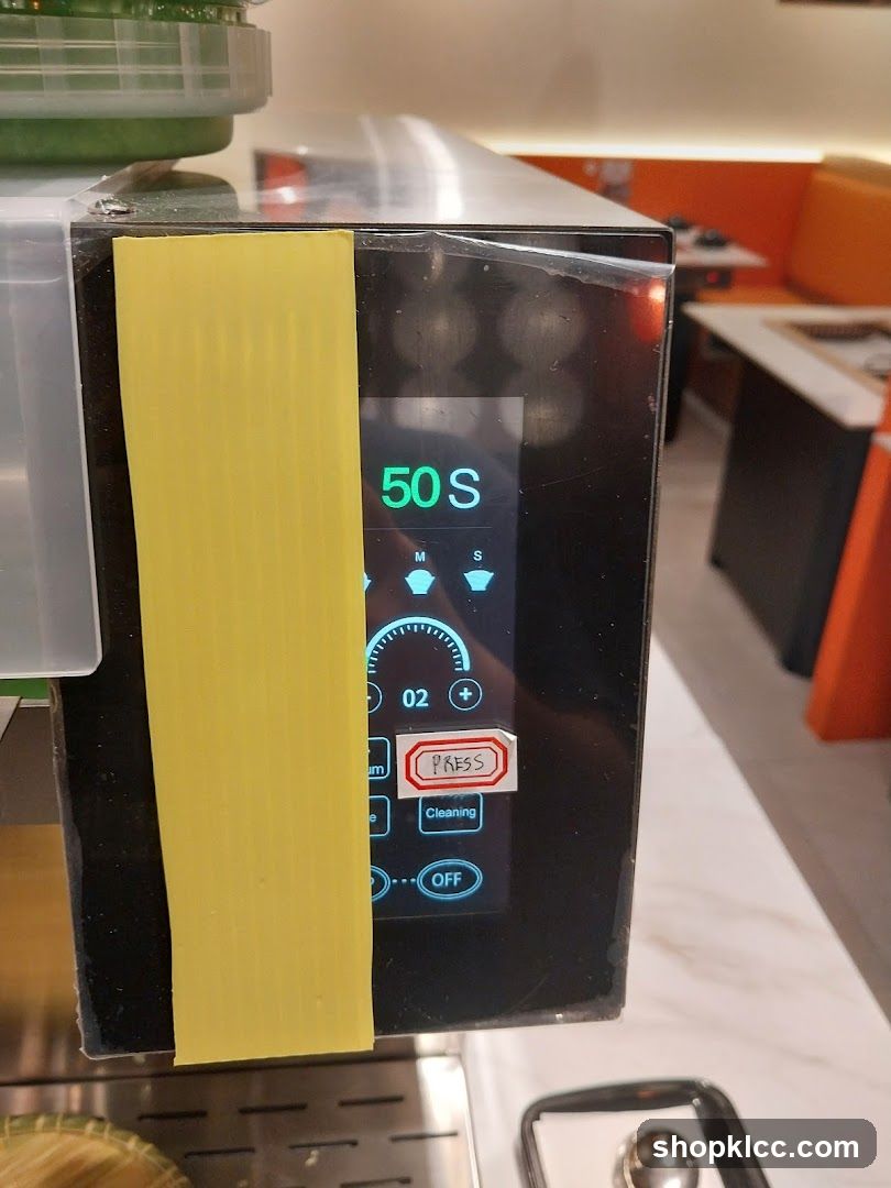 Coffee Machine Control Panel