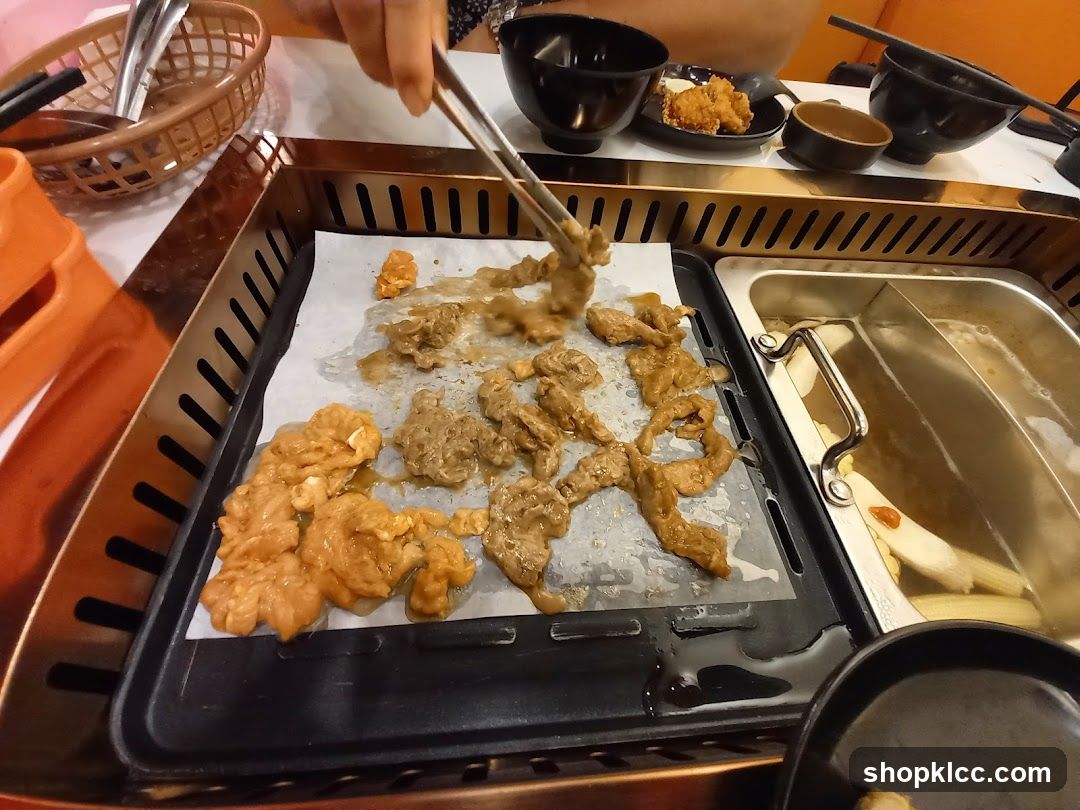 Grilled Meat at Hot Pot Restaurant