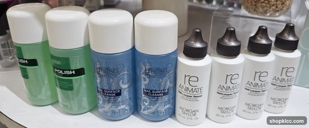 Gelish and Morgan Taylor Nail Care Products Display