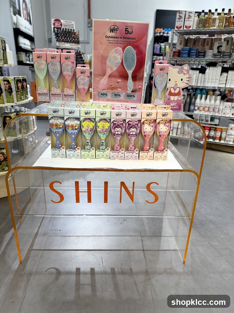 Wet Brush Display at SHINS