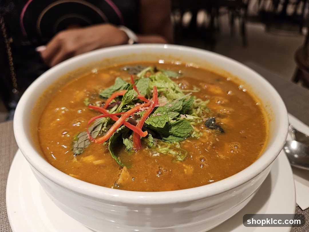 Bowl of Soup with Garnish