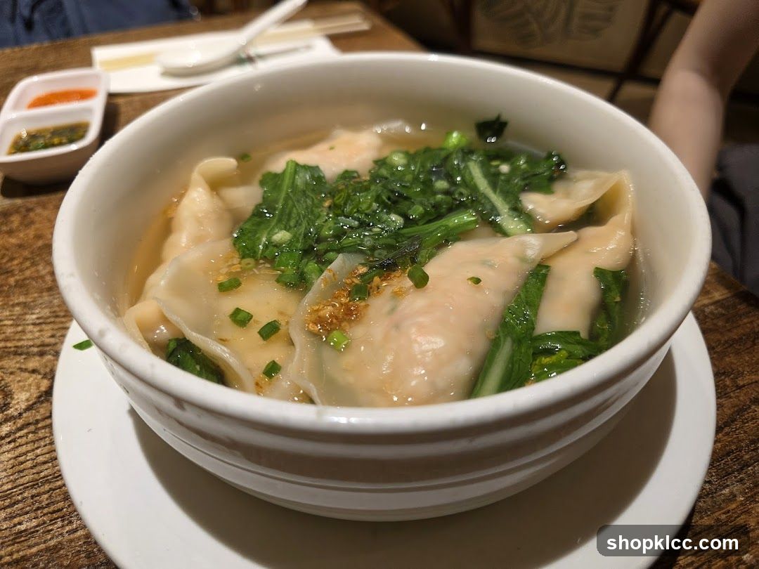 Wonton Soup with Greens