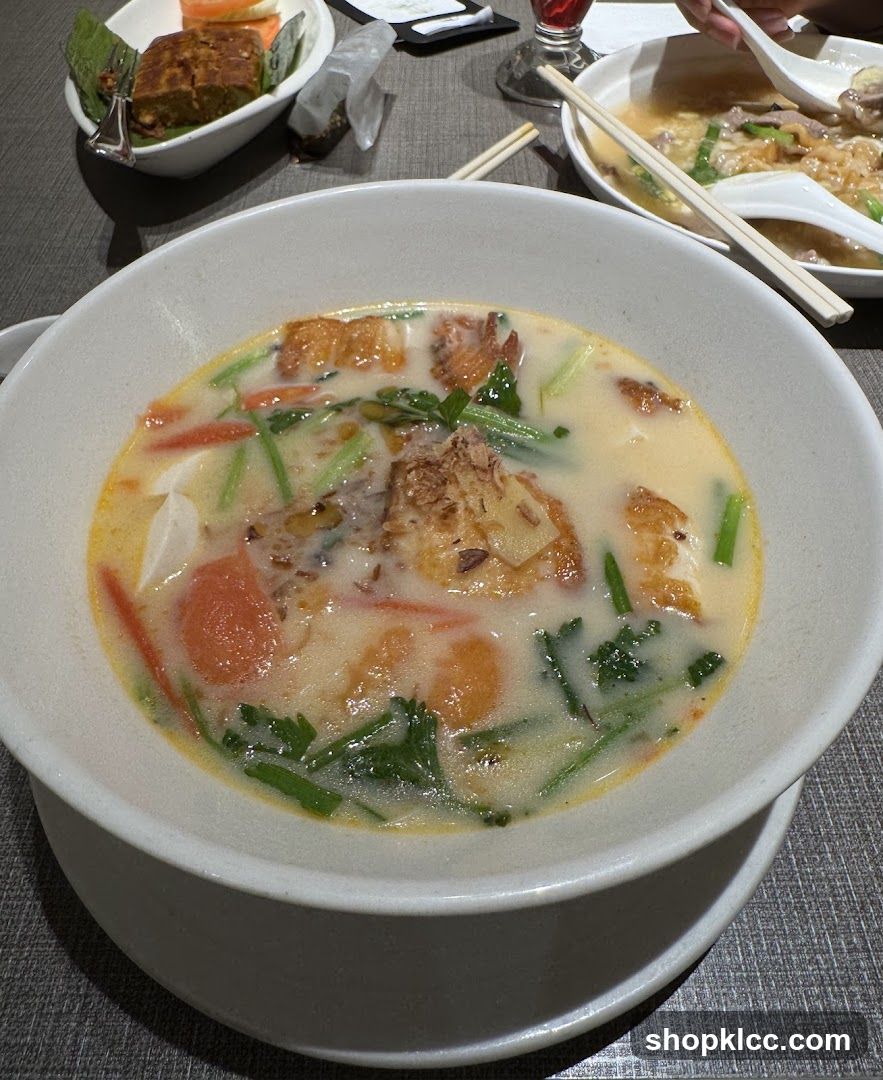 Creamy Soup with Vegetables and Protein