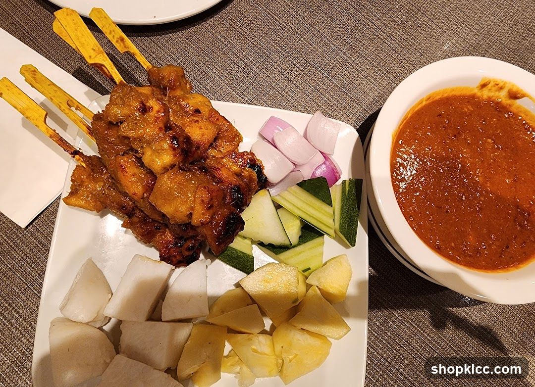 Grilled Satay Skewers with Side Dishes