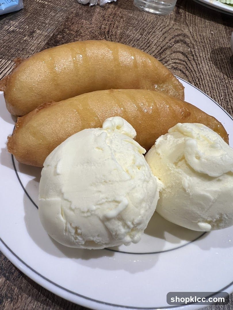 Fried Dough with Ice Cream