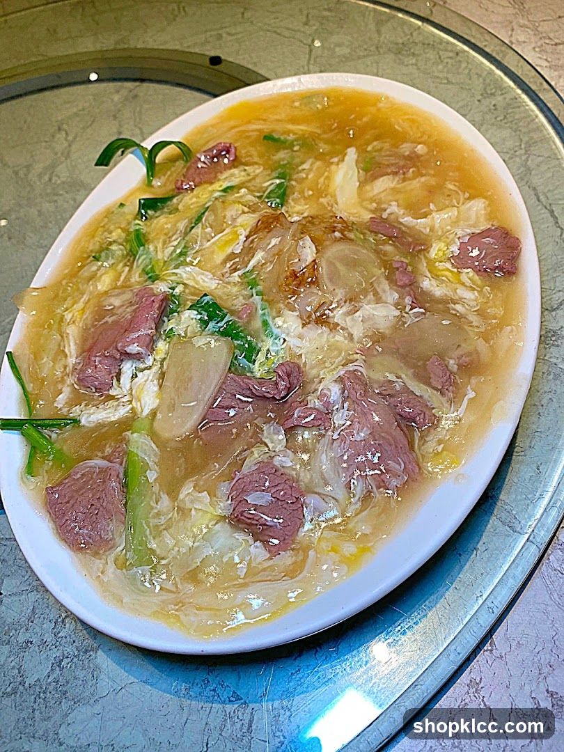 Beef and Egg Soup with Cabbage