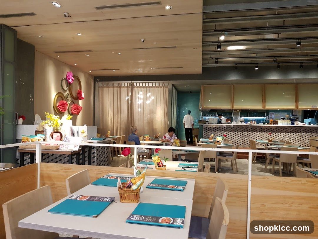 Restaurant Interior with Tables and Decor