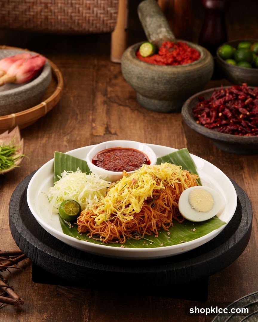 Nasi Lemak with Side Dishes