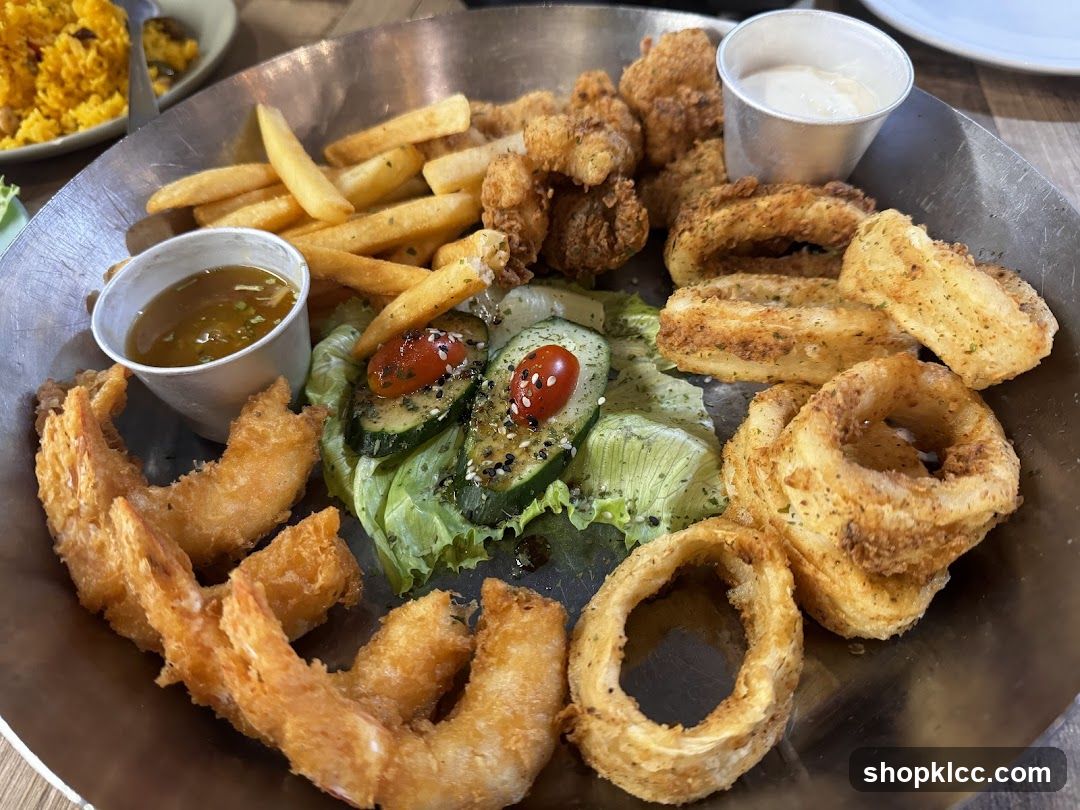 Fried Food Platter with Dips