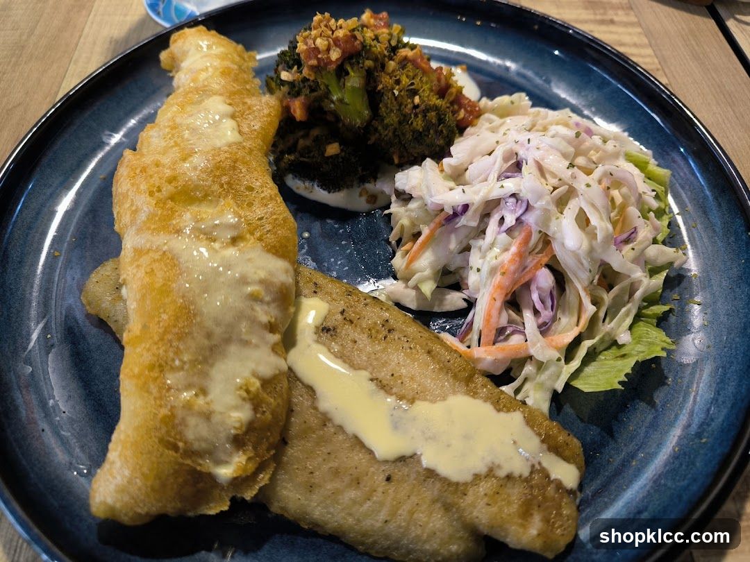 Fish and Coleslaw Plate