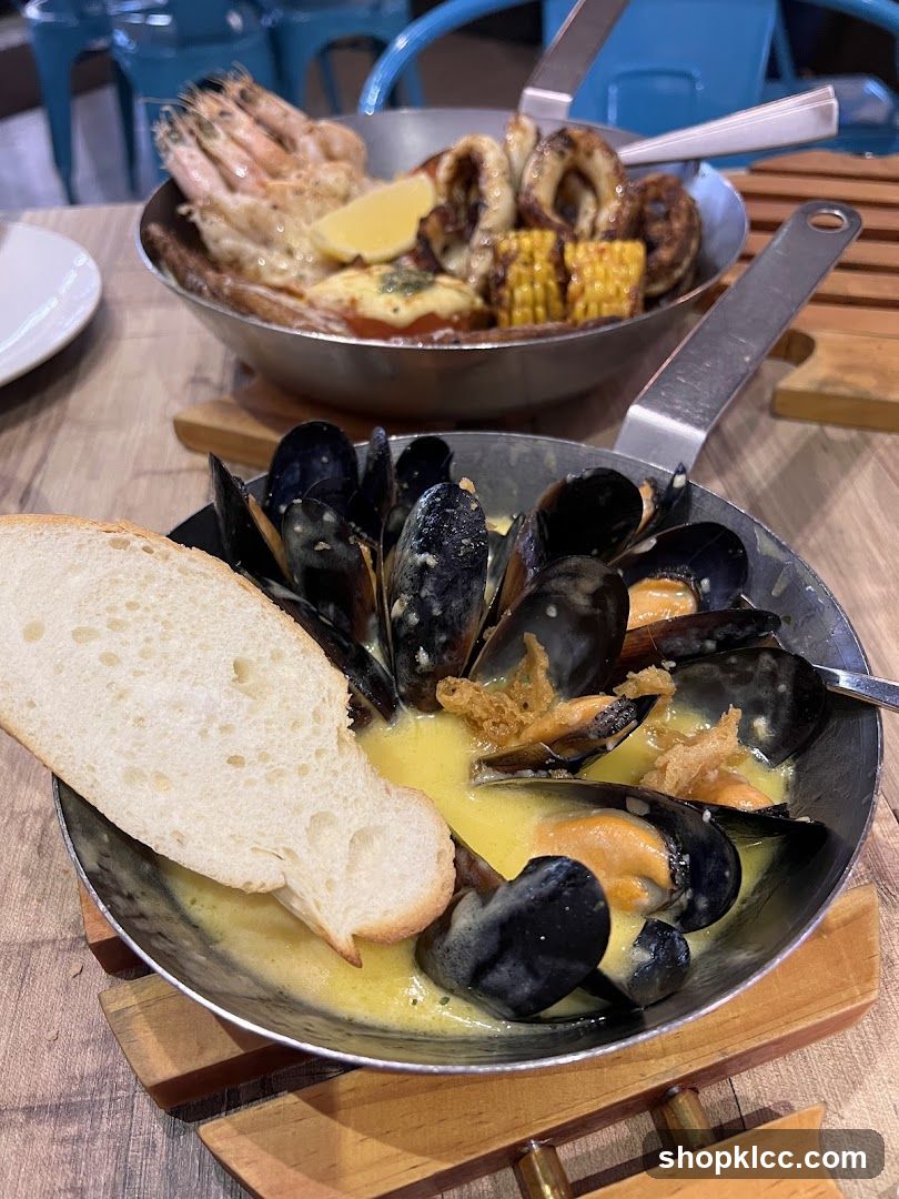 Seafood Dish with Mussels and Shrimp
