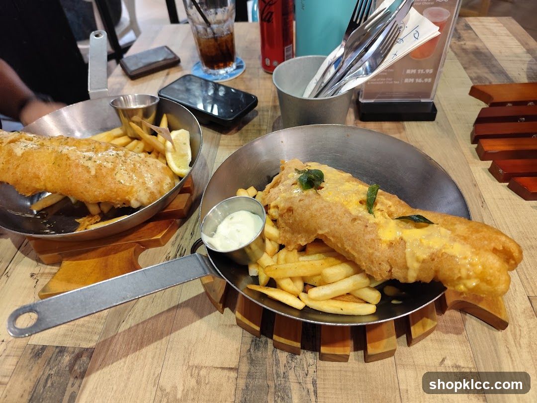 Fish and Chips at a Restaurant