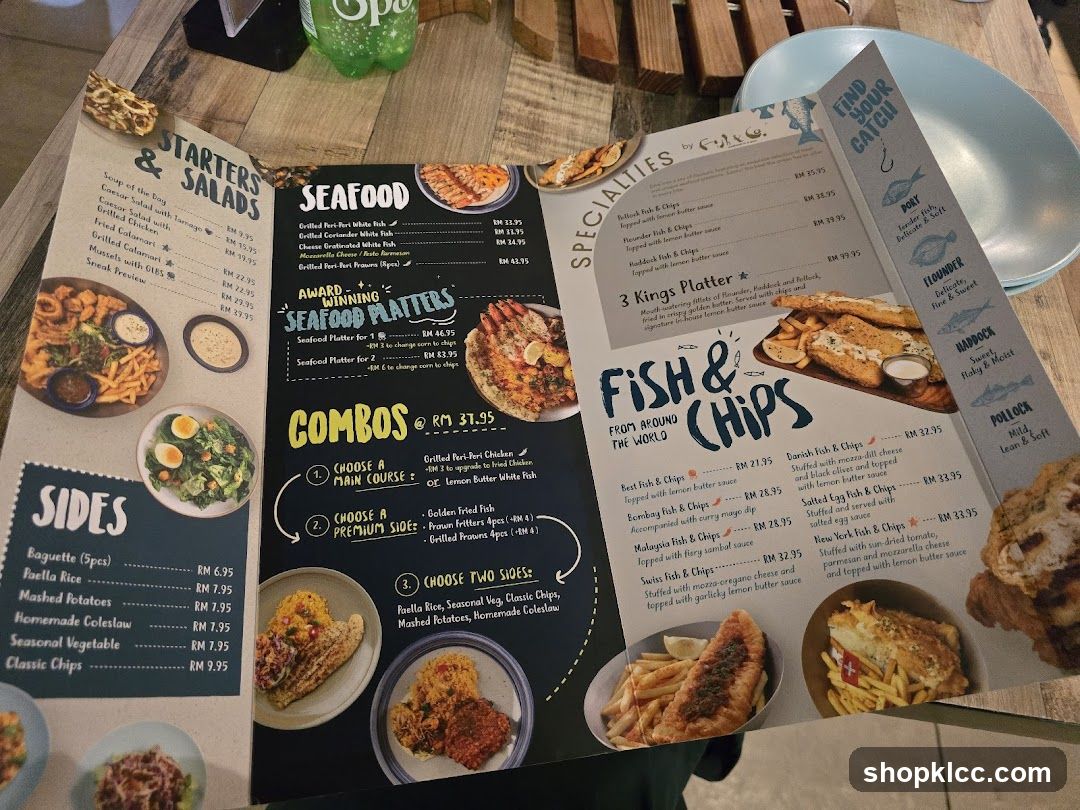 Fish & Chips Restaurant Menu