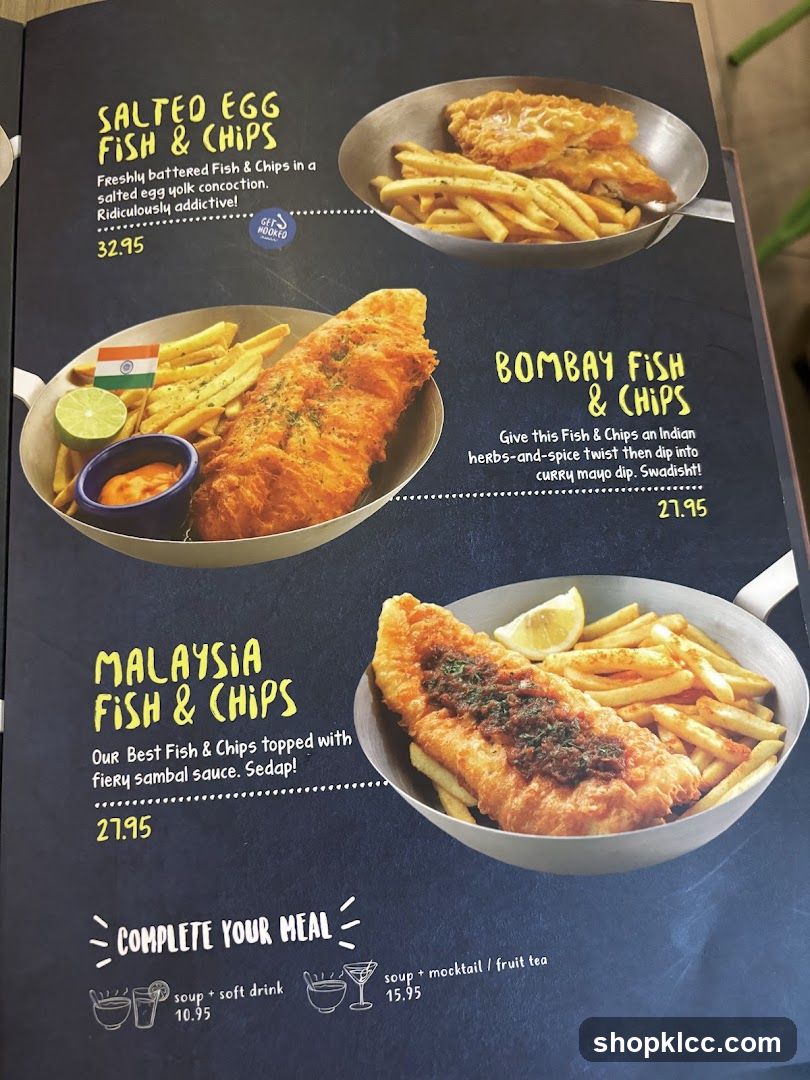 Fish & Chips Menu Page