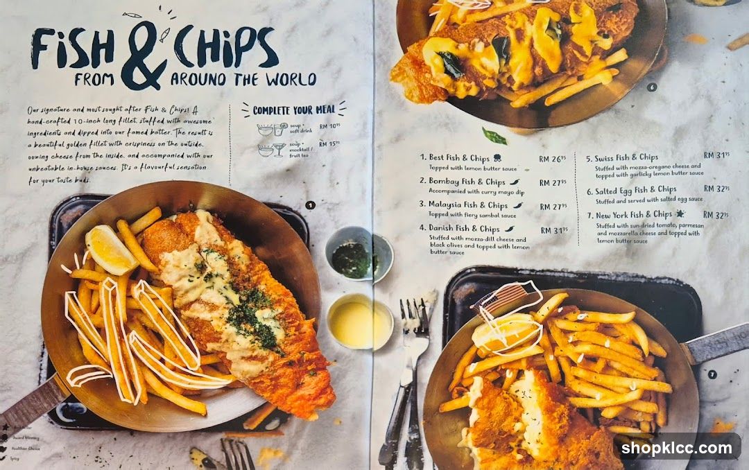 Fish & Chips Menu