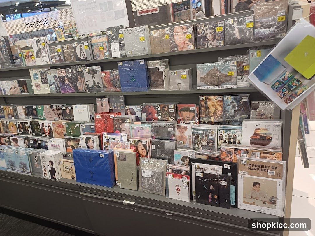 CD and Vinyl Record Display Shelf