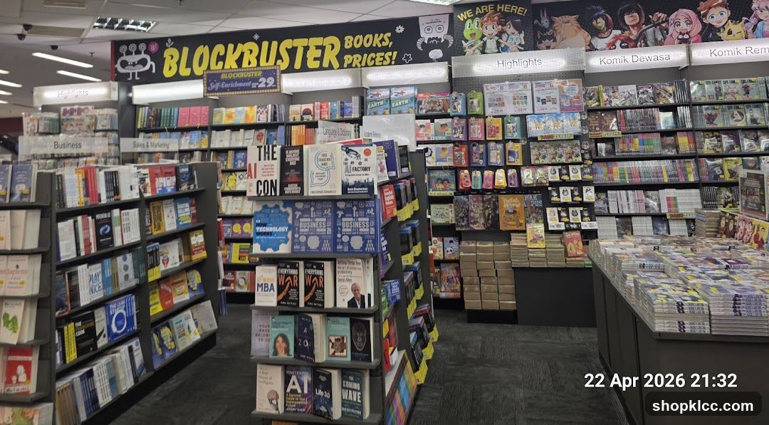 Blockbuster Books Store Interior