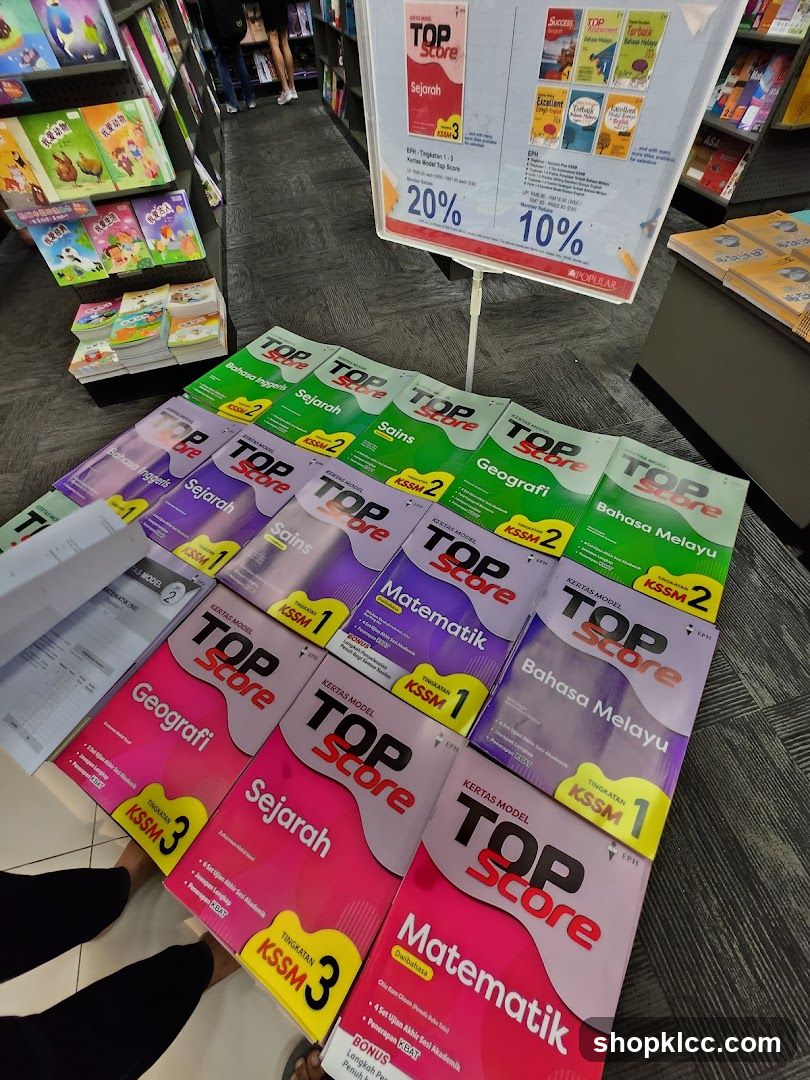Top Score Study Materials Display