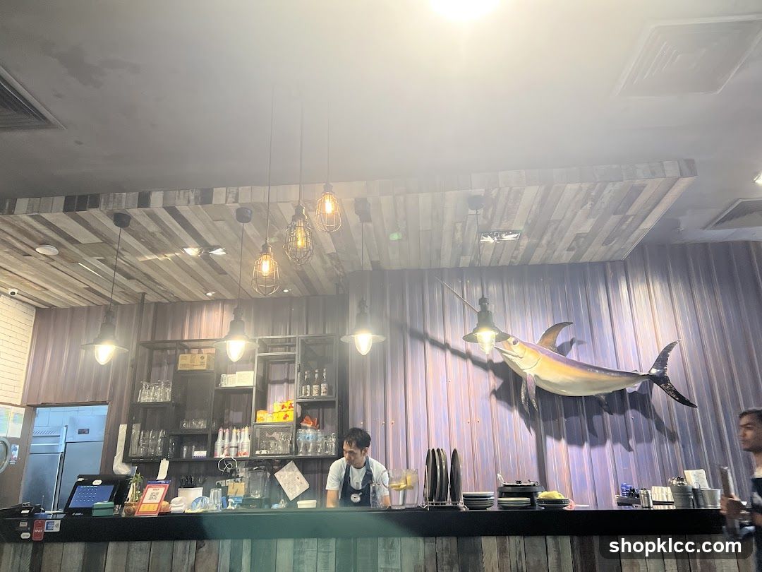 Restaurant Interior with Fish Decor