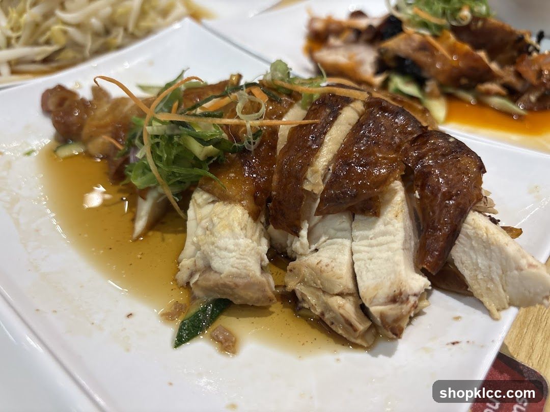 Sliced Roasted Chicken with Garnish