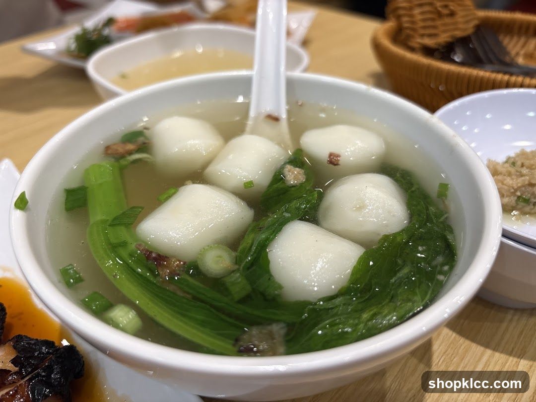 Fish Ball Soup with Greens