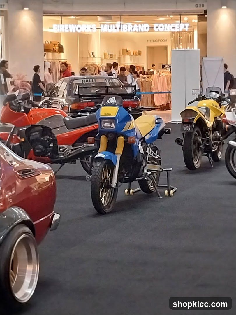 Motorcycle and Car Exhibition Interior