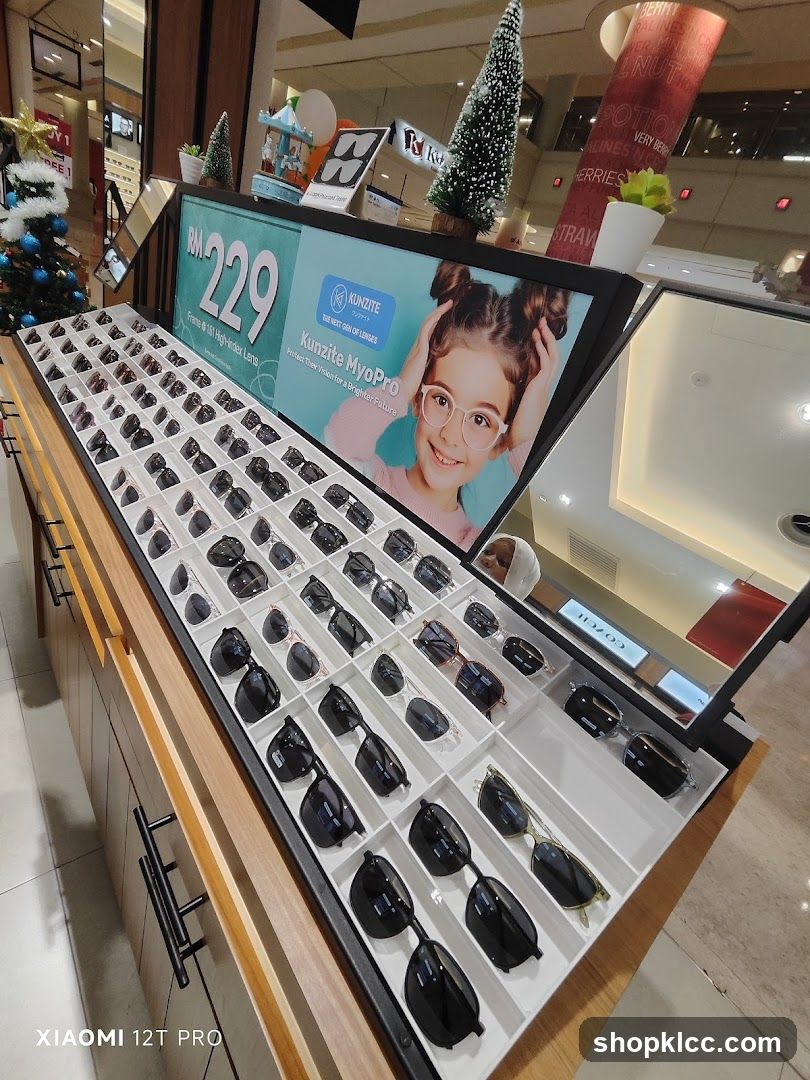 Sunglasses Display in Mall