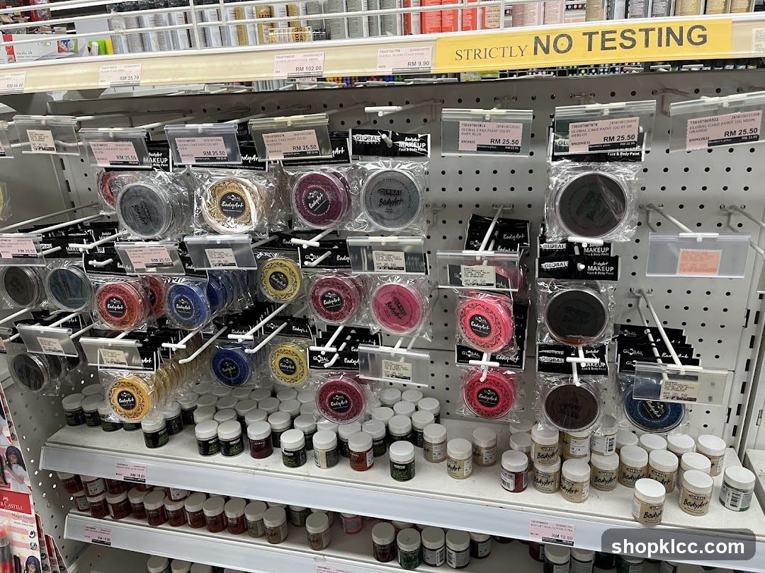 Makeup and Cosmetics Display