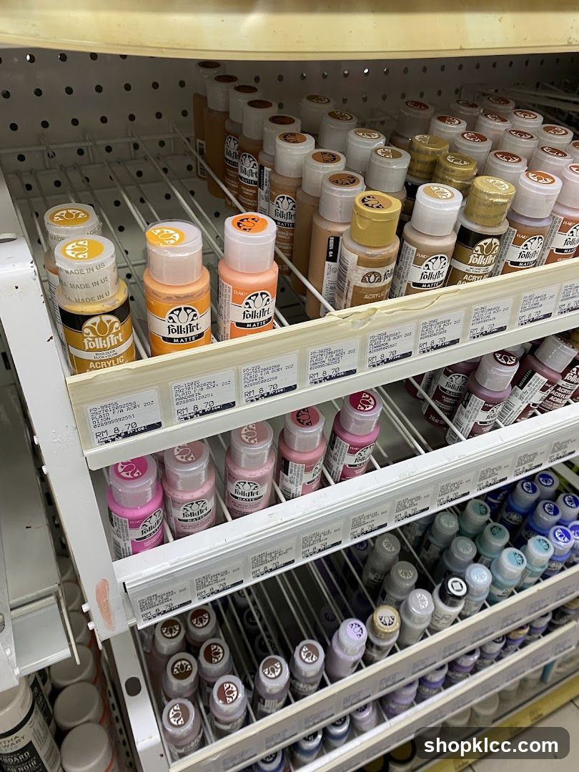 FolkArt Acrylic Paint Display