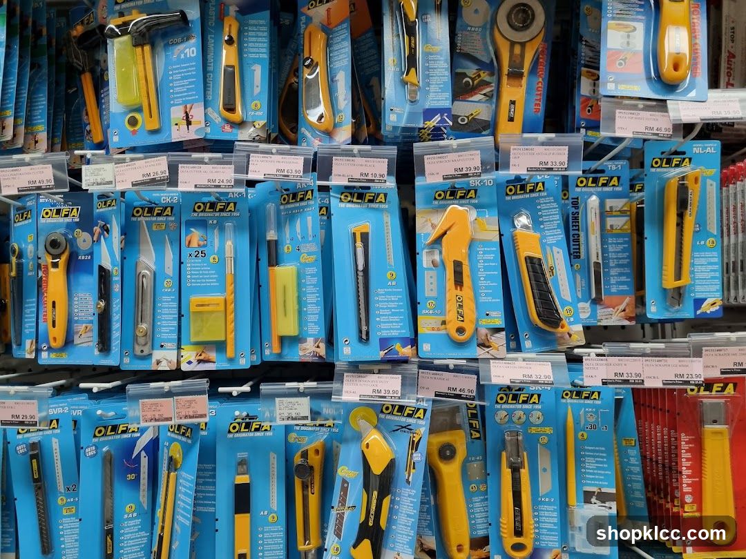 OLFA Stationery and Cutting Tools Display