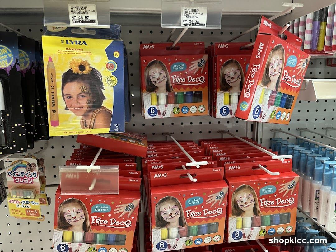 Face Painting Kits on Store Shelf